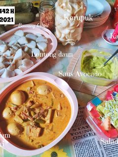 Foto resep Ketupat Sayur Labu Siam khas Betawi