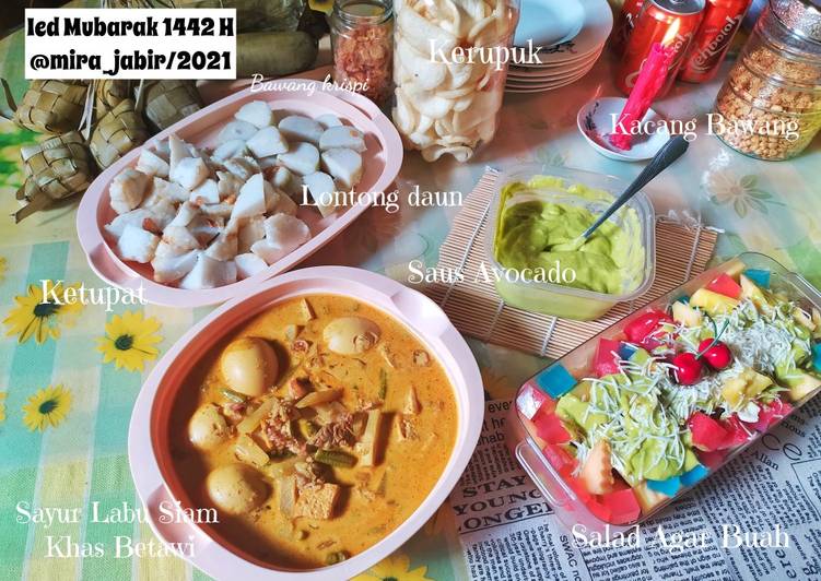 Resep Baru Ketupat Sayur Labu Siam khas Betawi Ala Warteg