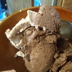 Coconut milk ice cream A picture of Coconut milk ice cream.
