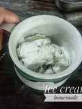Ice cream homemade (rasa vanila filing cokelat)