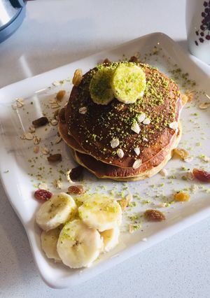Une photo de Pancake aux flocons d’avoine