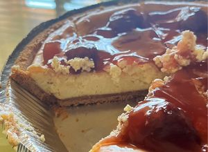 Una foto de Cheesecake de Horno Fácil y Rápido