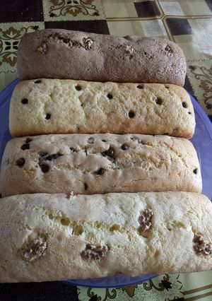 Una foto de Budín con aceite