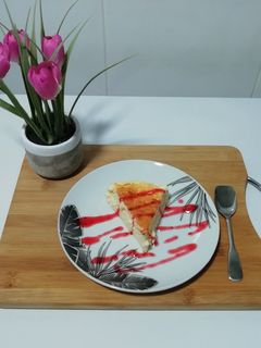 Una foto de Tarta de queso de La Viña