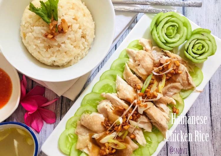 Cara Gampang Membuat Hainanese Chicken Rice / Nasi Ayam Hainan yang Enak Banget