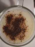Keto bone broth drink with milk