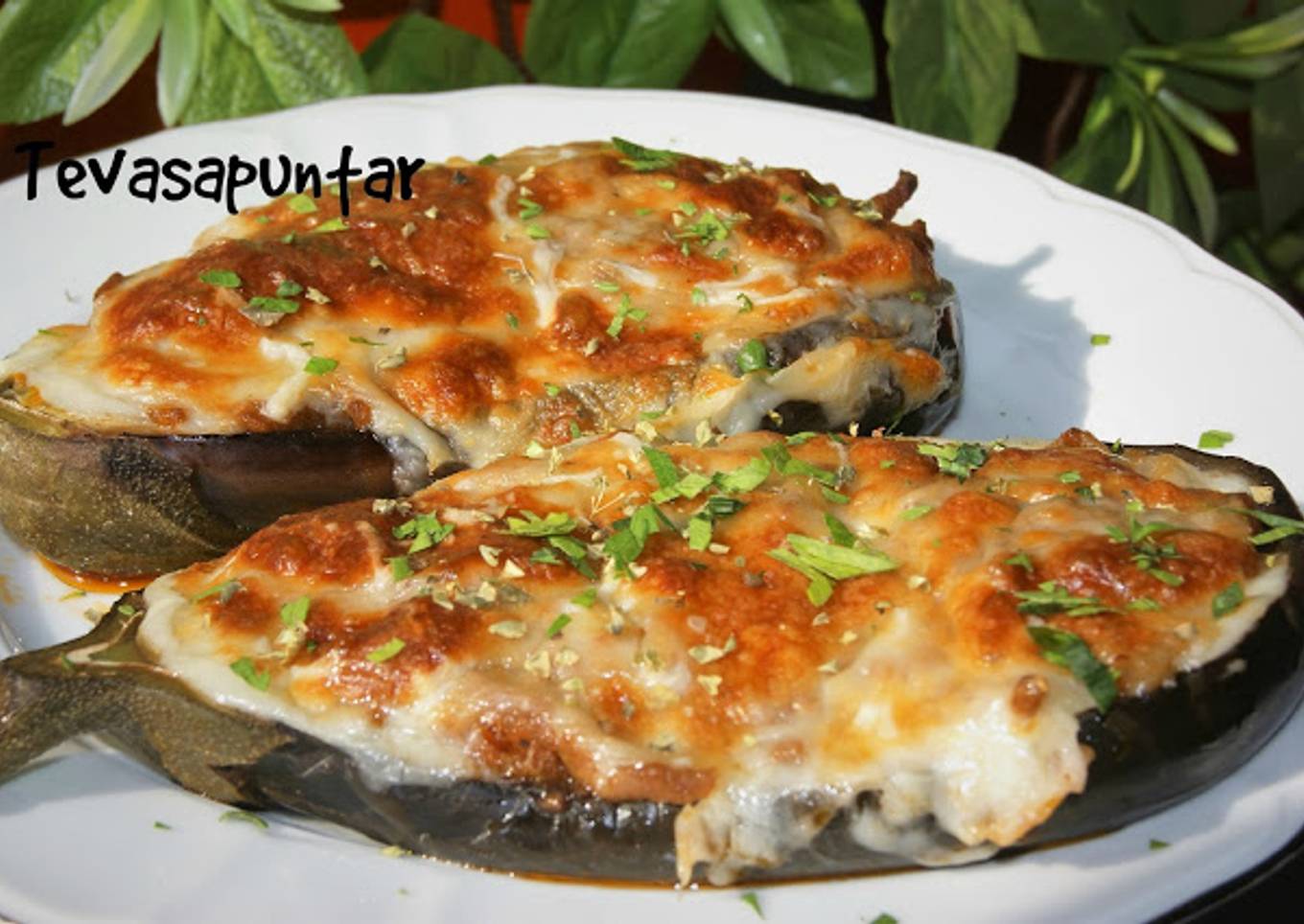 Berenjenas rellenas de carne