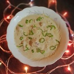 A picture of Boneless chicken handi.
