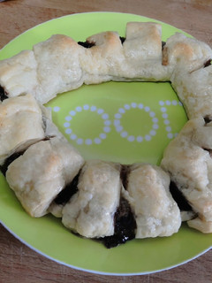 Una foto de Rosco de nocilla y banana