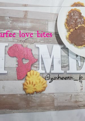 A picture of Barfee love bites.