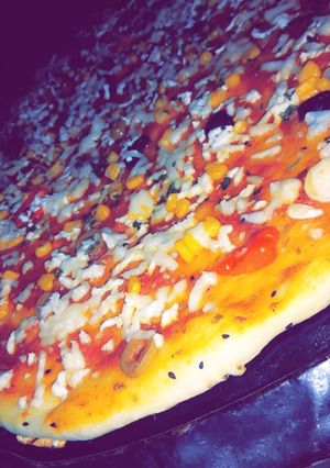 صورة لوصفة البيتزا