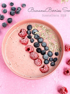 Foto resep BananaBerries Smoothie