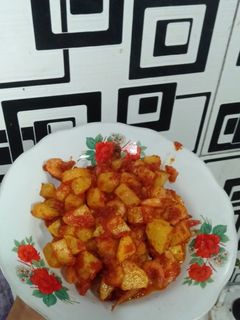 Foto resep Balado udang dan kentang