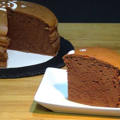 Cheesecake o tarta de queso japonesa de chocolate (Súper esponjosa) Receta  de lolidominguezjimenez- Cookpad
