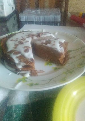Una foto de Pastel de panqueques