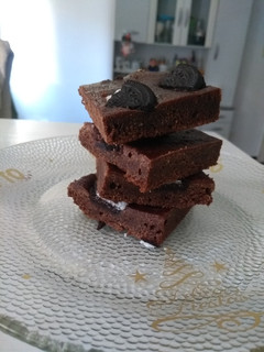 Una foto de Brownie vegano, integral y sin azúcar