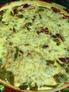 Una foto de Quiche de pimientos