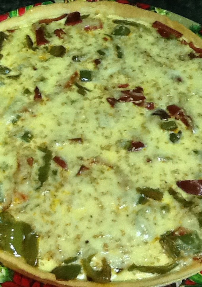 Una foto de Quiche de pimientos