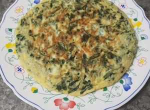Foto principal de Tortilla De Espinacas con Queso Rallado
