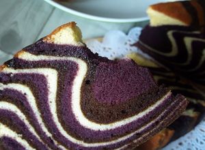 Foto resep Zebra Cake Putih Telur Super Rekomend