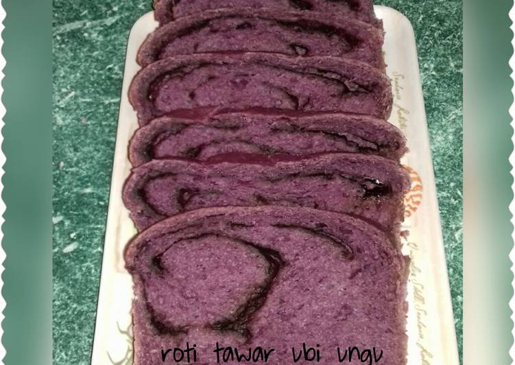 Roti tawar ubi ungu