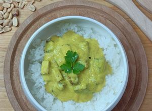 Une photo de 🥥Tofu Fumé Sauce Satay