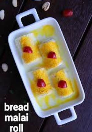 A picture of Bread Malai roll.