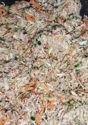 A picture of Spring Roll Filling or Box Patties filling.