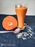 Papaya Oats Banana Smoothie