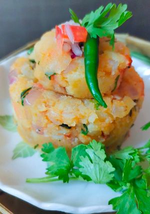 A picture of Bihari Style Aloo Chokha.