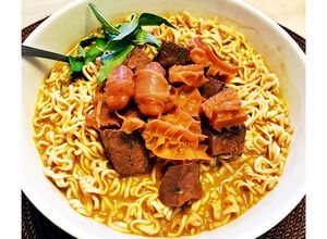 Hình của món Phá lấu lòng bò.