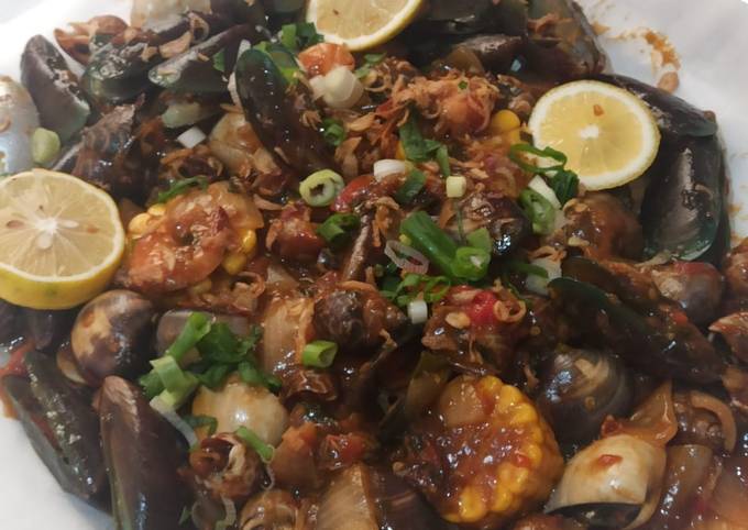 Resep Kerang kiloan saus padang(tanpa gula,msg,saus botolan) Anti Gagal