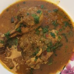 A picture of Chicken with spice.