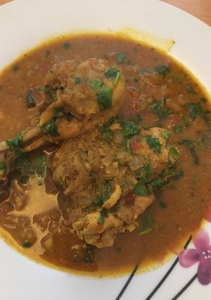 A picture of Chicken with spice.