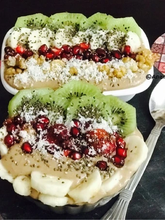 Easy Way Make Banana Chocolate Smoothie Bowl which Delicious