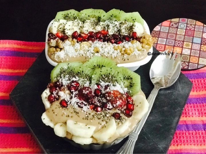 Easy Way Make Banana Chocolate Smoothie Bowl which Delicious