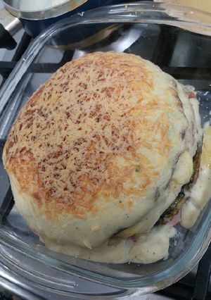 Una foto de Tortilla de espinaca y papa