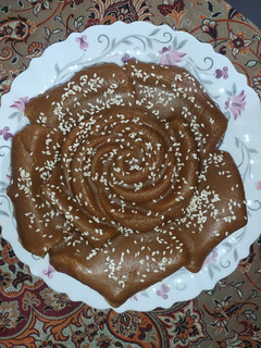 عکسی از دستور حلوا با آرد سمولینا وشیره انگور