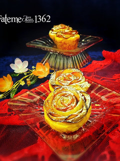 عکسی از دستور پای سیب گل رز (رزت سیب)