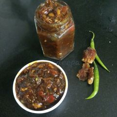 A picture of Dates pickle kerala style.