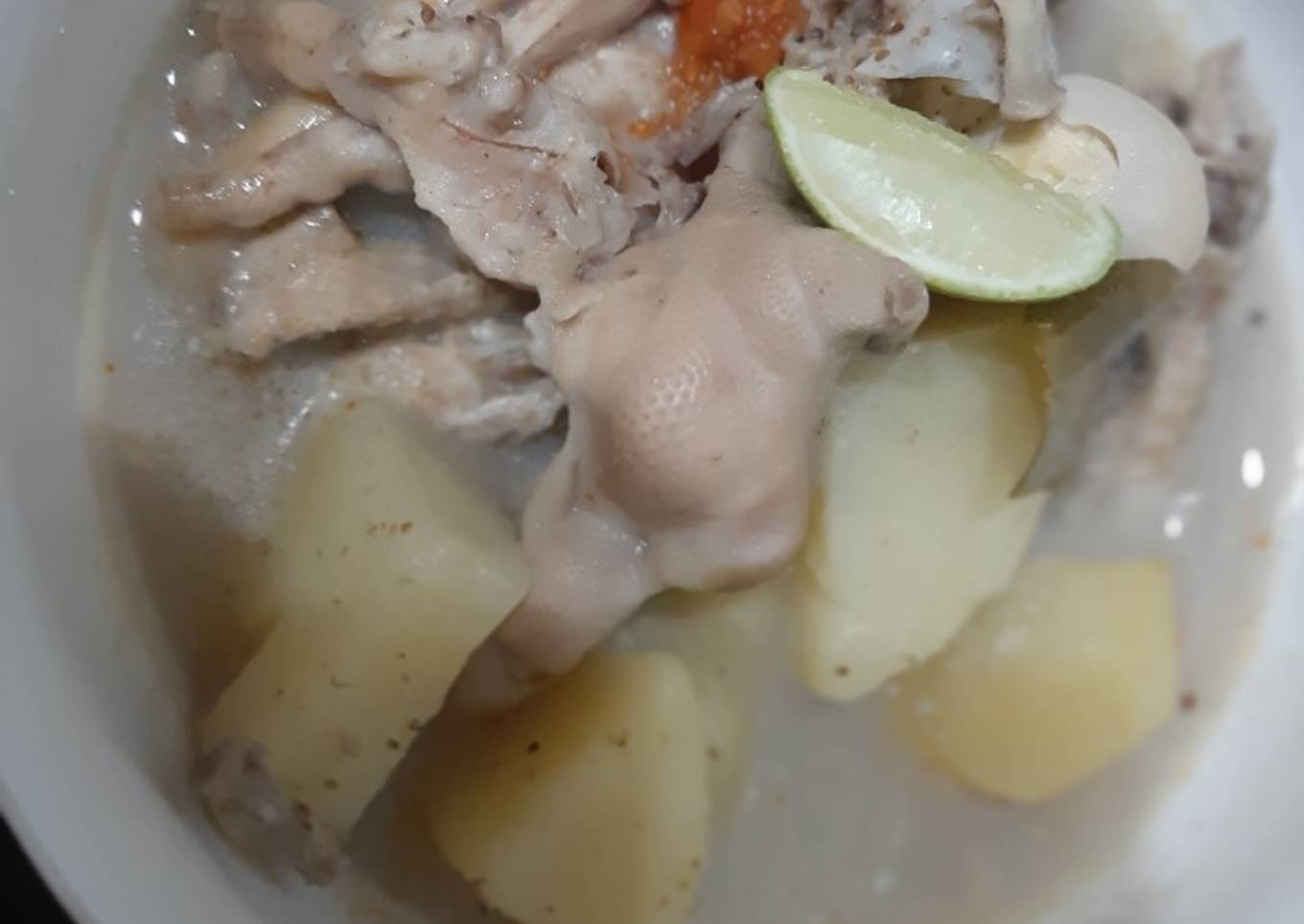 Opor Ceker dan Sayap Ayam