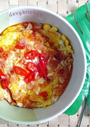 Foto resep 340. Telor Ceplok Asam Manis