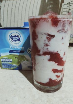 Foto resep Korean Milk Strawberry