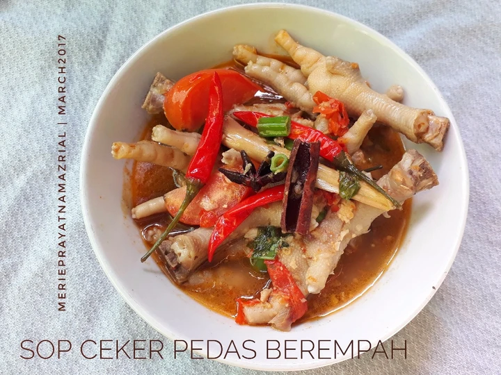Langkah Mudah untuk Membuat Resep Sop Ceker Pedas Berempah yang Uenak Anti Ribet, Lezat
