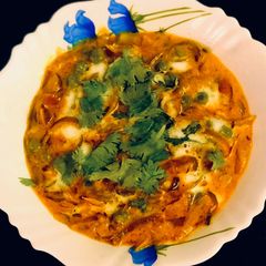 Matar Malai Pyaj Curry A picture of Matar Malai Pyaj Curry.