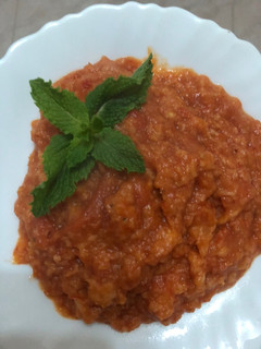 Una foto de Sopa de tomate jerezana