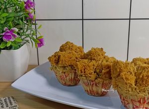 Foto resep Bolu Kukus Pisang Mekar (no mixer)