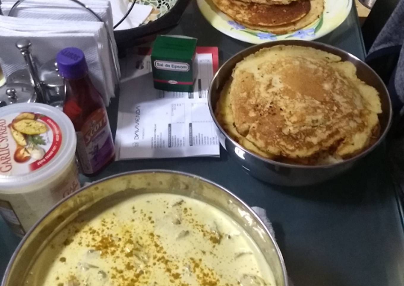 Creps de pollo al curry