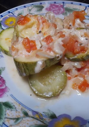 Una foto de Zuchinis a la pizza