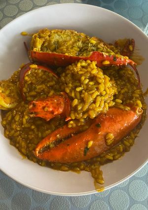 Una foto de Arroz caldoso con bogavante